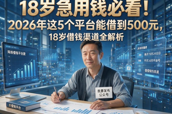 18岁急用钱必看！2026年这5个平台能借到500元，18岁借钱渠道全解析
