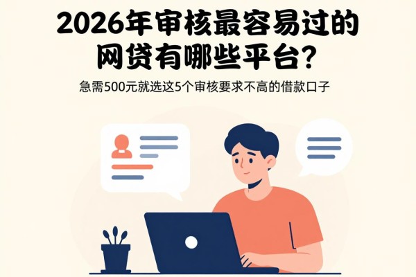 2026年审核最容易过的网贷有哪些平台?急需500元就选这5个审核要求不高的借款口子