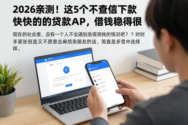 2026亲测！这5个不查征信下款快的贷款APP，门槛低到账快，借钱稳得很