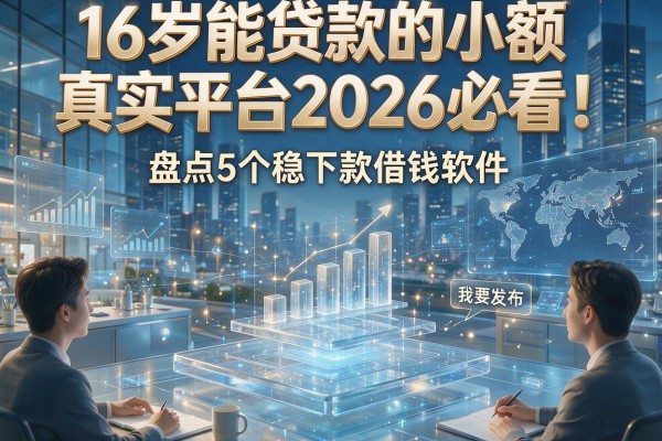 16岁能贷款的小额真实平台2026必看！盘点5个稳下款借钱软件