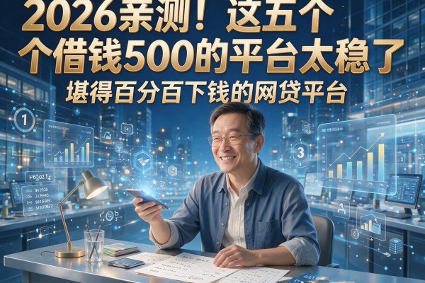 2026亲测!这五个借钱500的平台太稳了,堪称百分百下钱的网贷平台