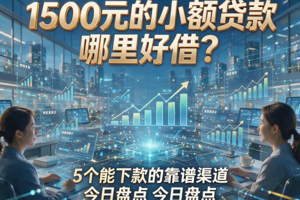 1500元的小额贷款哪里好借？5个能下款的靠谱渠道今日盘点