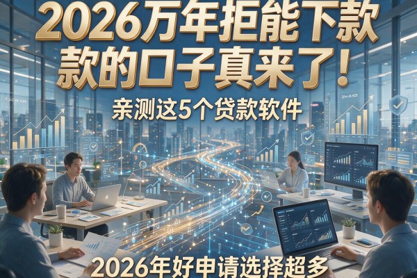2026万年拒能下款的口子真来了!亲测这5个贷款软件,2026年好申请选择超多!
