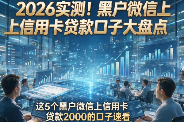 2026实测！黑户微信上信用卡贷款口子大盘点，这5个黑户微信上信用卡贷款2000的口子速看
