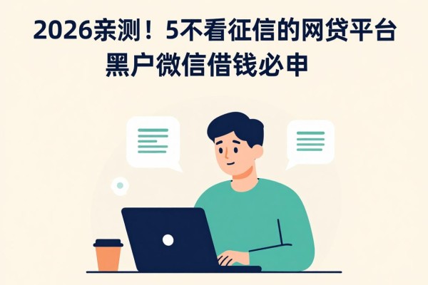 2026亲测！5个不看征信的网贷平台，黑户微信借钱必申