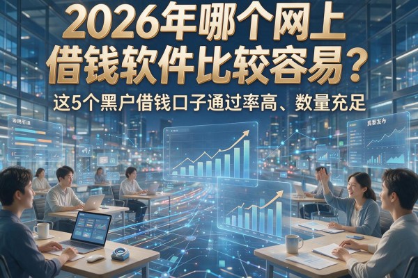 2026年哪个网上借钱软件比较容易？这5个黑户借钱口子通过率高、数量充足！