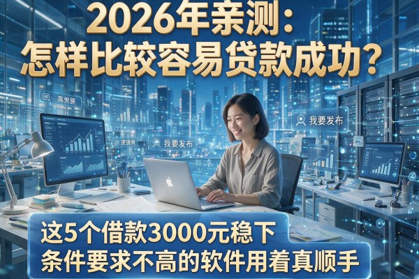 2026年亲测：怎样比较容易贷款成功？这5个借款3000元稳下、条件要求不高的软件用着真顺手
