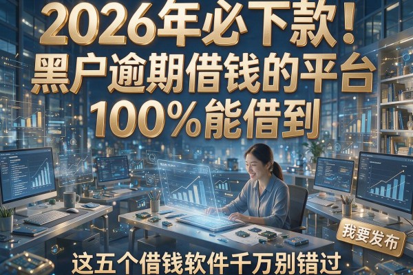 2026年必下款!黑户逾期借钱的平台100%能借到,这五个借钱软件千万别错过