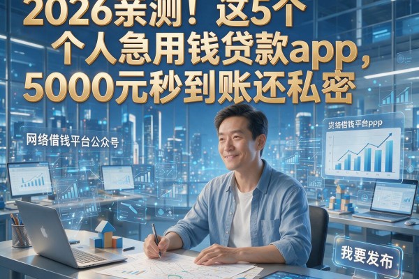 2026亲测！这5个个人急用钱贷款app，5000元秒到账还私密
