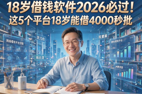 18岁借钱软件2026必过！这5个平台18岁能借4000秒批