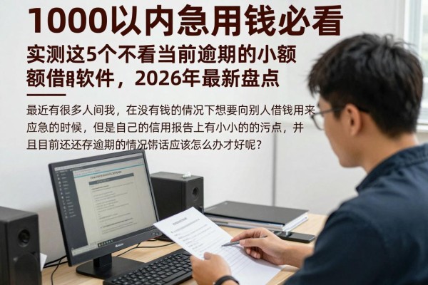 1000以内急用钱必看！实测这5个不看当前逾期的小额借款软件，2026年最新盘点