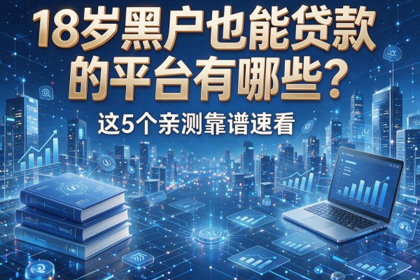 18岁黑户也能贷款的平台有哪些？这5个亲测靠谱速看！