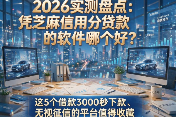 2026实测盘点:凭芝麻信用分贷款的软件哪个好?这5个借款3000秒下款、无视征信的平台值得收藏