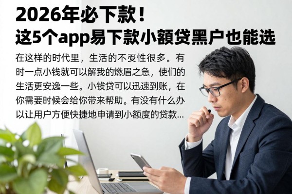 2026年必下款!这5个app容易下款小额贷,黑户也能选!