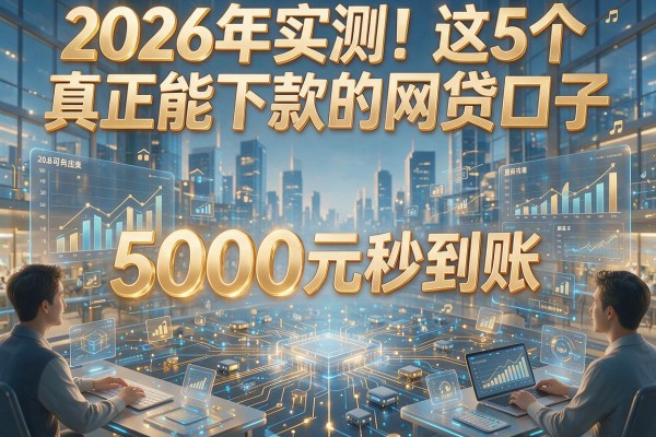 2026年实测！这5个真正能下款的网贷口子，5000元秒到账