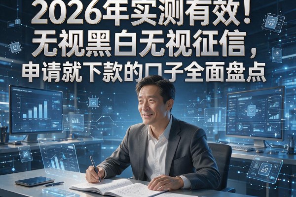 2026年实测有效！无视黑白无视征信，申请就下款的口子全面盘点