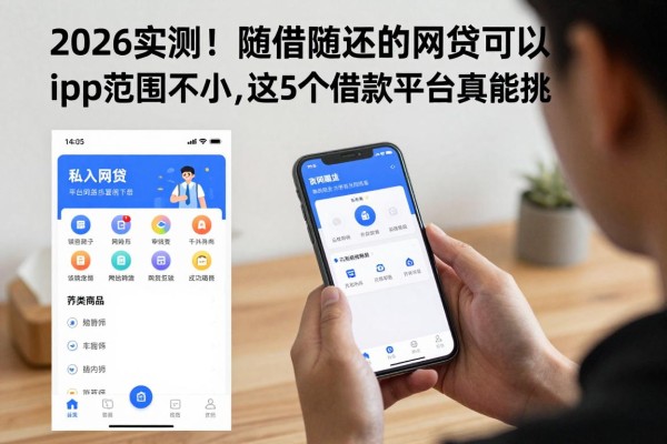 2026实测！随借随还的网贷可以下的app范围不小，这5个借款平台真能挑
