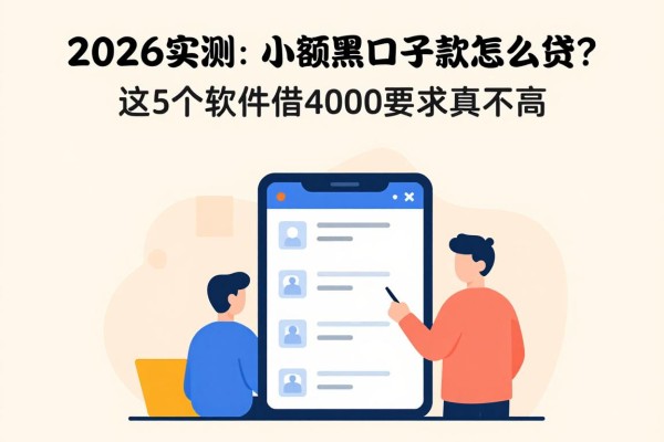 2026实测：小额黑口子贷款怎么贷？这5个软件借4000要求真不高