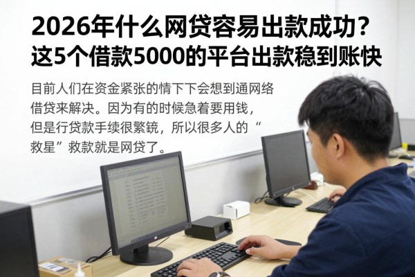 2026年什么网贷容易出款成功？这5个借款5000的平台出款稳到账快