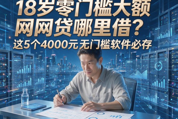18岁零门槛大额网贷哪里借？这5个4000元无门槛软件必存！