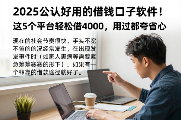 2025公认好用的借钱口子软件！这5个平台轻松借4000，用过都夸省心