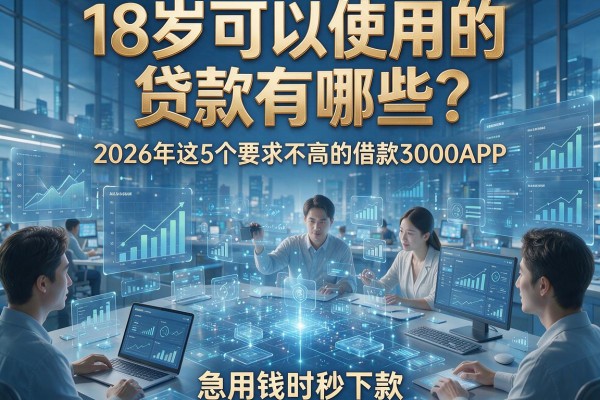 18岁可以使用的贷款有哪些？2026年这5个要求不高的借款3000APP，急用钱时秒下款