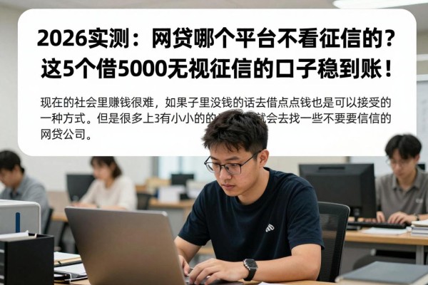2026实测：网贷哪个平台不看征信的？这5个借5000无视征信的口子稳到账！