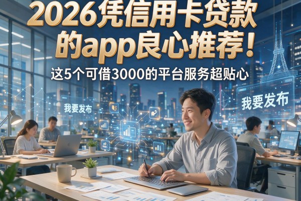 2026凭信用卡贷款的app良心推荐!这5个可借3000的平台服务超贴心