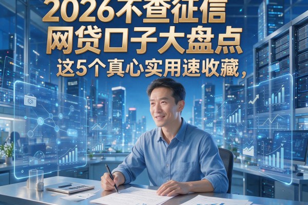 2026不查征信网贷口子大盘点,这5个真心实用速收藏!