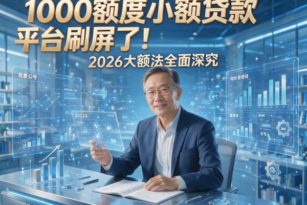 1000额度小额贷款平台刷屏了!2026大额法全面深究