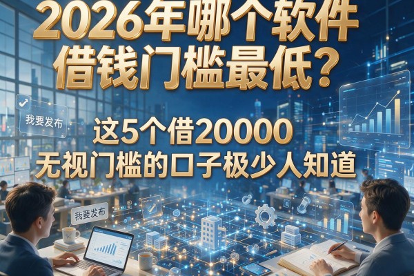2026年哪个软件借钱门槛最低?这5个借20000无视门槛的口子极少人知道!