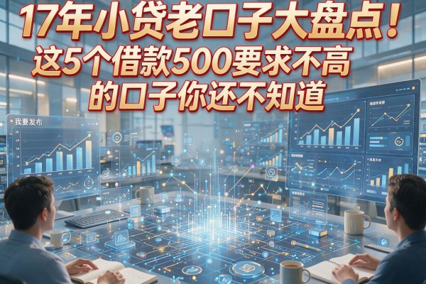 17年小贷老口子大盘点！这5个借款500要求不高的口子你还不知道？