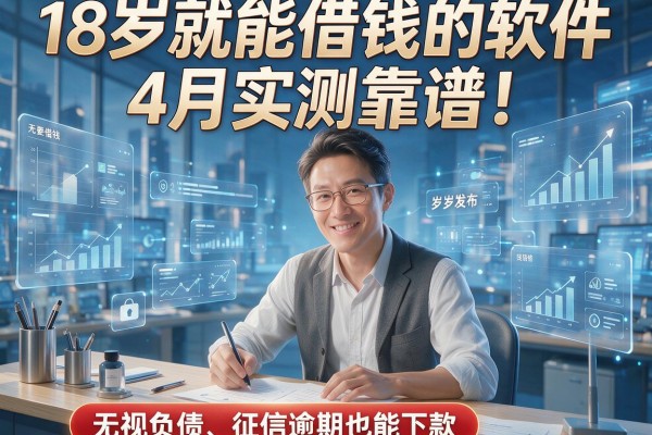 18岁就能借钱的软件4月实测靠谱！无视负债、征信逾期也能下款