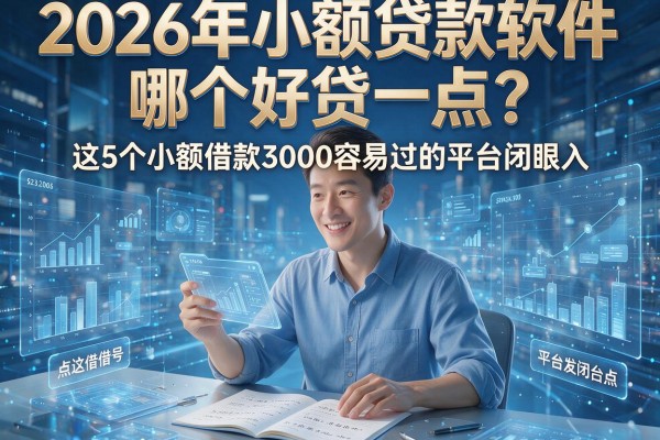 2026年小额贷款软件哪个好贷一点？这5个小额借款3000容易过的平台闭眼入