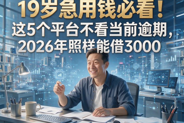 19岁急用钱必看!这5个平台不看当前逾期,2026年照样能借3000