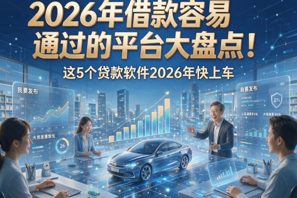 2026年借款容易通过的平台大盘点！这5个贷款软件2026年快上车