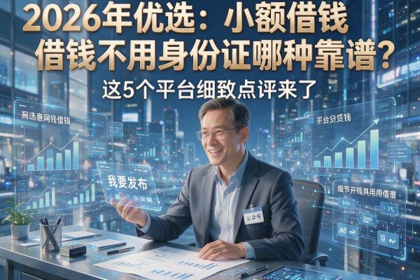 2026年优选:小额借钱不用身份证哪种靠谱?这5个平台细致点评来了!