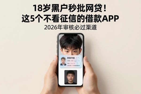 18岁黑户秒批网贷！这5个不看征信的借款APP，2026年审核必过渠道