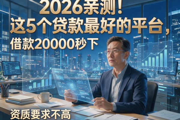 2026亲测!这5个贷款最好的平台,借款20000秒下,资质要求不高