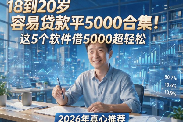 18到20岁容易贷款平台合集!这5个软件借5000超轻松,2026年真心推荐