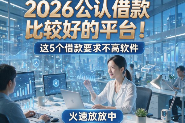2026公认借款比较好的平台！这5个借款要求不高软件，火速放款中