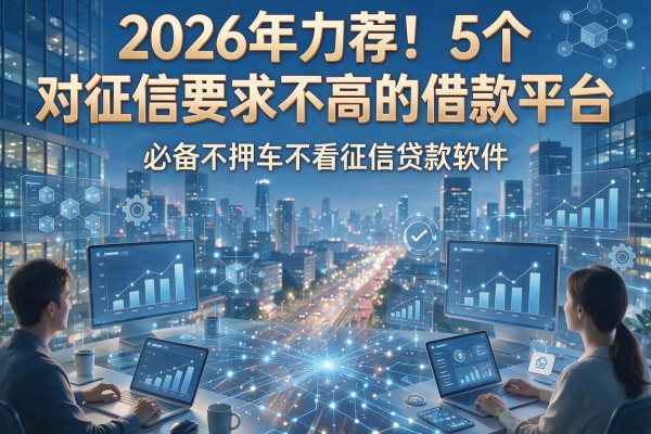 2026年力荐！5个对征信要求不高的借款平台，必备不押车不看征信贷款软件