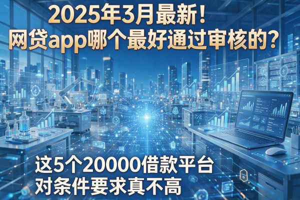 2025年3月最新！网贷app哪个最好通过审核的？这5个20000借款平台对条件要求真不高