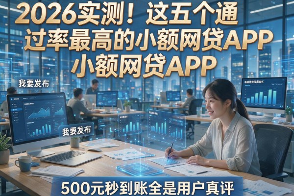 2026实测!这五个通过率最高的小额网贷APP,500元秒到账全是用户真评!