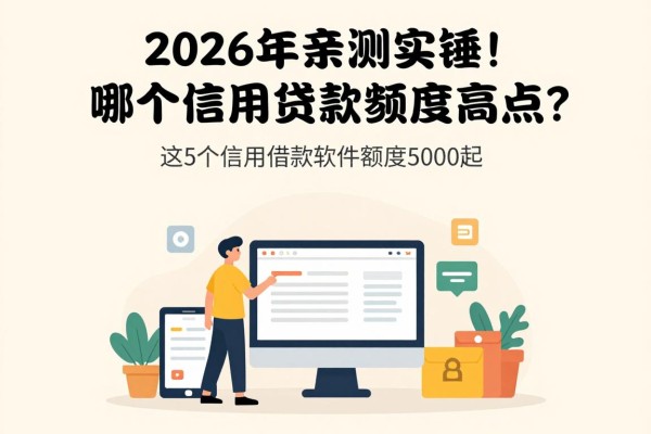 2026年亲测实锤!哪个信用贷款额度高点?这5个信用借款软件额度5000起直接盘