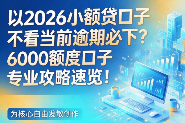 2026小额贷口子不看当前逾期必下？6000额度口子专业攻略速览！