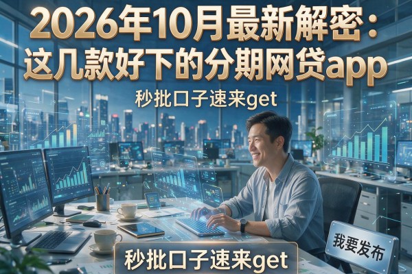2026年10月最新解密:这几款好下的分期网贷app,秒批口子速来get!