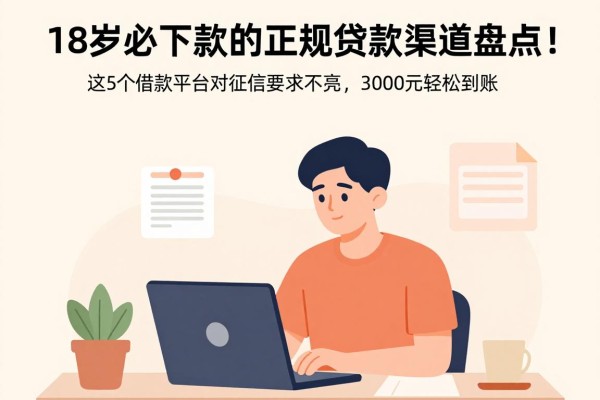 18岁必下款的正规贷款渠道盘点！这5个借款平台对征信要求不高，3000元轻松到账