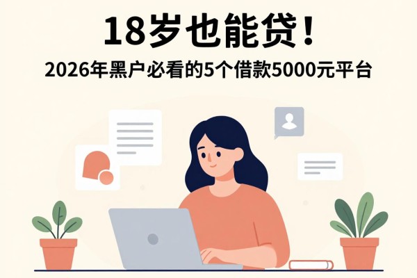 18岁也能贷！2026年黑户必看的5个借款5000元平台，对年龄要求不高