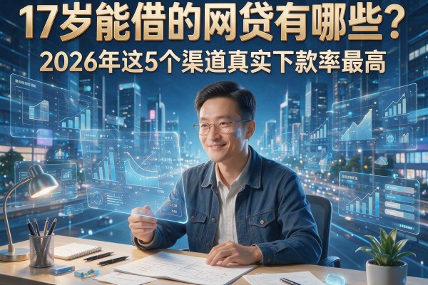 17岁能借的网贷有哪些?2026年这5个渠道真实下款率最高!